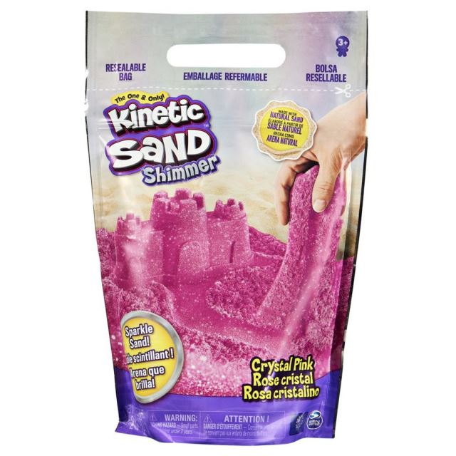 Kinetic Sand Balení třpytivého růžového písku 900g