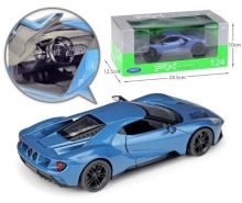 Kovový model Ford GT 2017 modrý 1:24 (2)