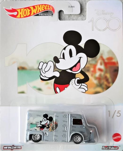 Mattel Hot Wheels Premium Disney 100 let MICKEY MOUSE CITROËN TYPE H