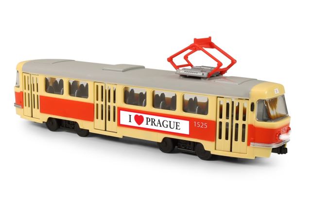 Senzační tramvaj T3 s motivem Prahy, která oznamuje stanice v českém jazyce, je určitě ten pravý dárek pro vaše děti!