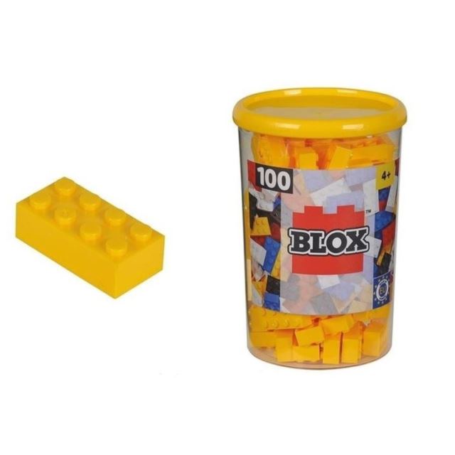 Blox 100 Kostičky žluté v boxu