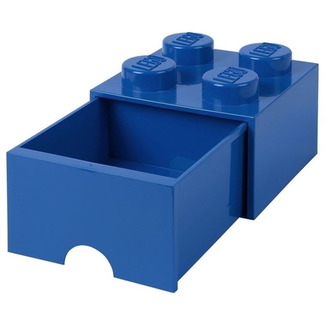 LEGO Úložný box 250x252x181 se šuplíkem tmavě modrý