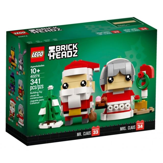 LEGO BrickHeadz 40274 Pan a paní Santa Clausovi