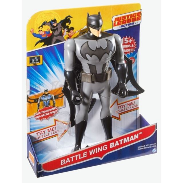 JUSTICE LEAGUE Komiksová figurka Batman, světlo, zvuk, Mattel FFM04
