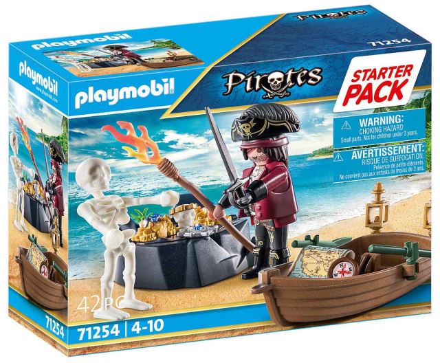 Playmobil 71254 Starter Pack Pirát s člnom