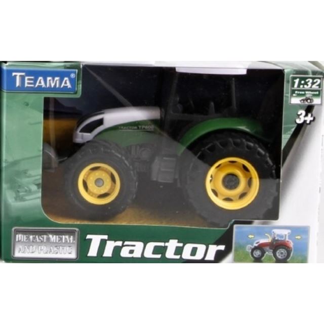 Traktor 13cm zelený