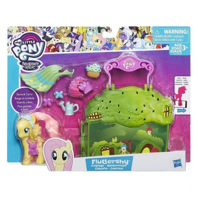 MLP My Little Pony - Otevírací hrací set Chata Fluttershy