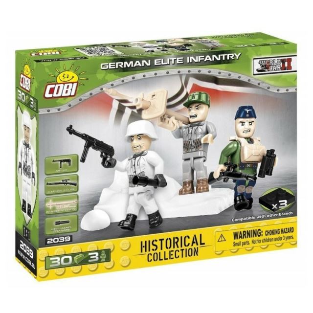 COBI 2039 3 figurky s doplňky German Elite Infantry