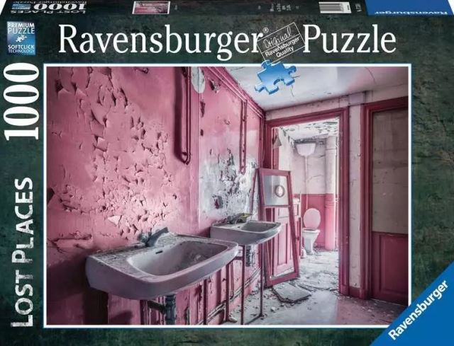Ravensburger 17359 PuzzleStratené miesta: Ružová kúpeľňa 1000 dielikov