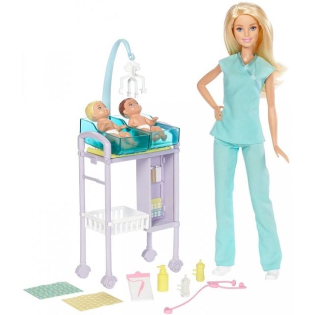 Barbie Povolání herní set Dětská lékařka, Mattel DVG10