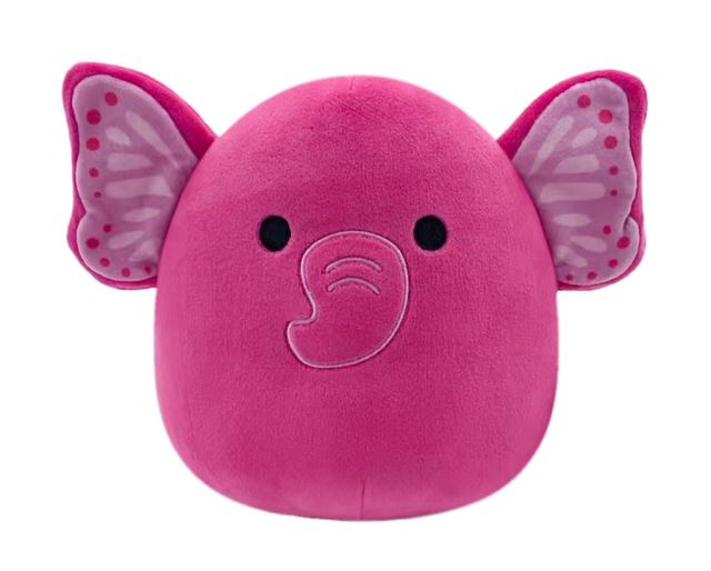SQUISHMALLOWS Růžový motýlí slon - Bertha