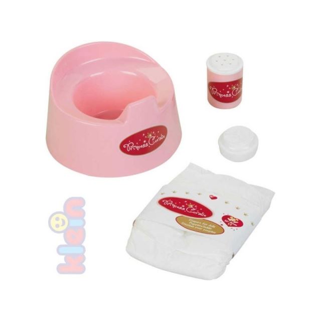 Klein Nočník pro panenky s doplňky růžový