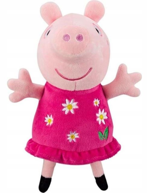 Peppa Pig Plyšová Peppa květované šatičky