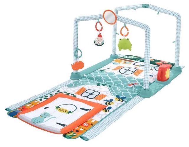 Mattel Fisher-Price Hrací dečka s domečkem se zvuky HJK45