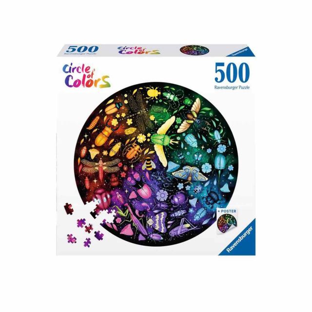 Ravensburger 00820 Kruhové puzzle: Svet hmyzu 500 dielikov