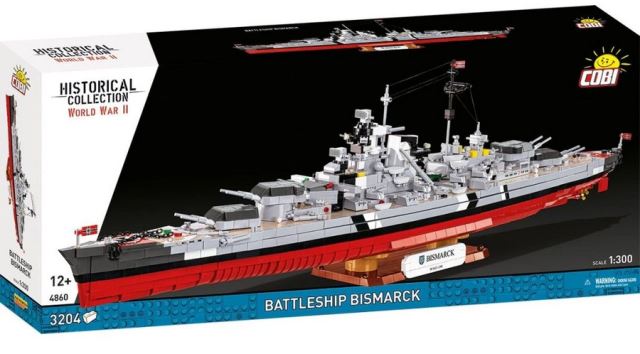 Cobi 4860 II WW Battleship Bismarck, 1:300, 3204 k