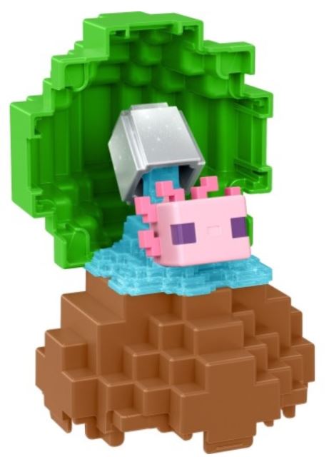 Mattel Minecraft MINI MODE spawnovací vajíčko s Axolotlem, HXT68