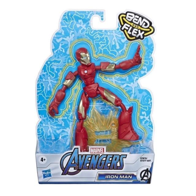 Avengers figurka Bend and Flex IRON MAN, Hasbro E7870