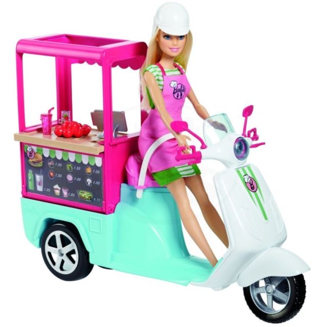 Barbie Vaření a pečení Bistro skútr, Mattel FHR08