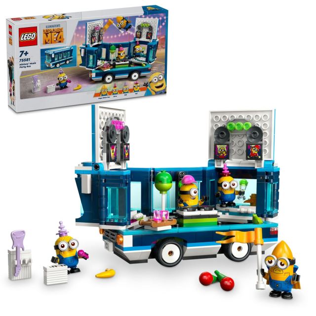 LEGO® Mimoni 75581 Mimoni a ich hudobný párty autobus