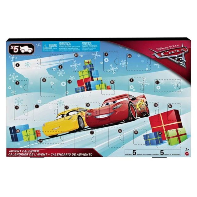 Adventní kalendář Cars 3, Mattel FGV14