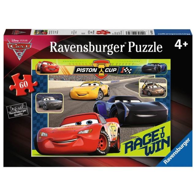 Puzzle Disney Auta: Závod začíná 60 dílků, Ravensburger