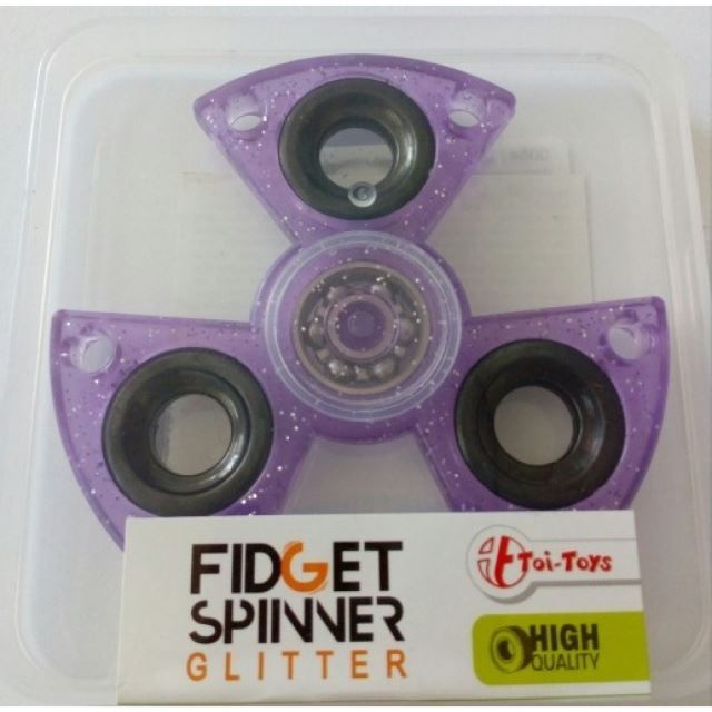 Fidget Spinner kov/plast, ENERGY fialový