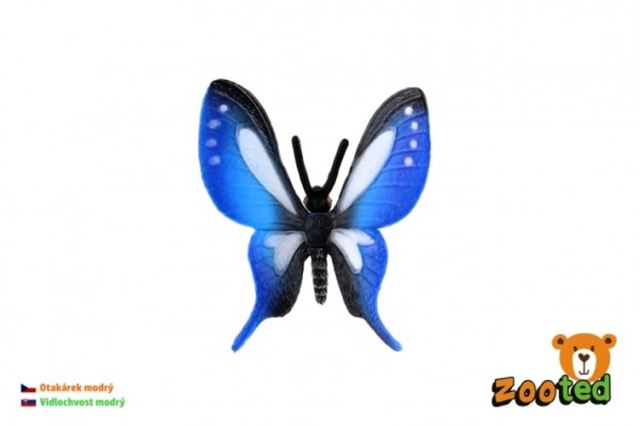 ZOOTED Motýľ tropický Papilio/vidlochvost modrý