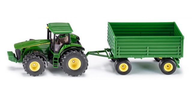 SIKU 1953 Traktor John Deere s vlekom 1:50