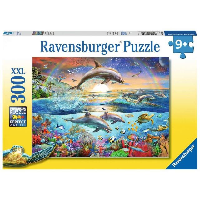 Ravensburger 12895 Puzzle Ráj delfínů 300 XXL dílků