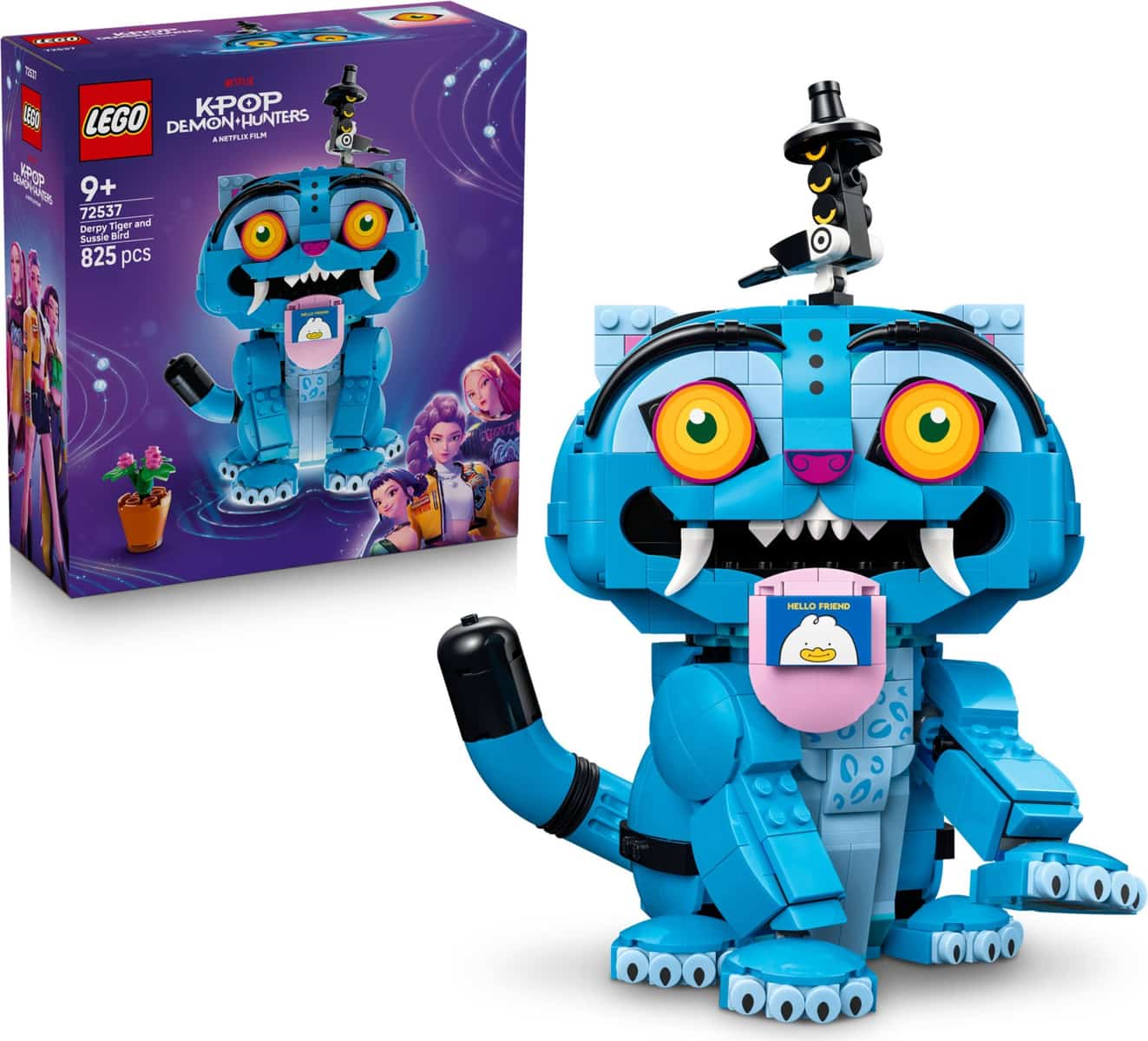 Lego® kpop: demon hunters™ 72537 tygr derpy a ptáček sussie