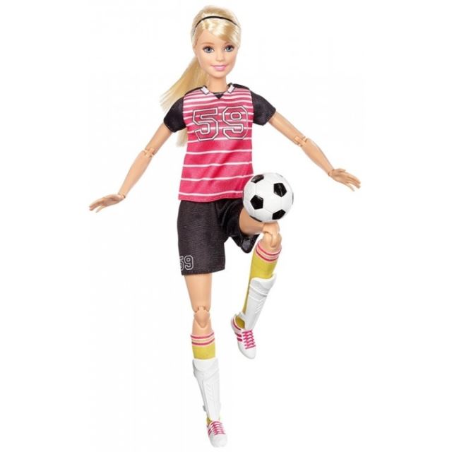 Barbie sportovkyně Fotbalistka blondýnka, Mattel DVF69