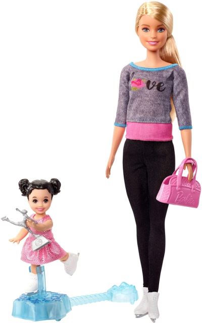 Mattel Barbie Povolání herní set Trenérka krasobruslení, FXP38