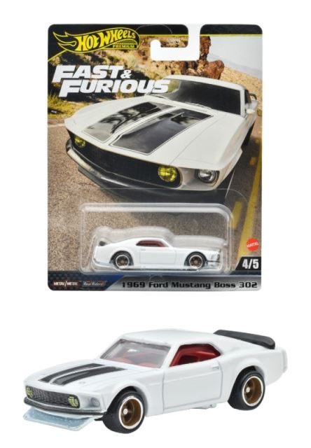 Mattel Hot Wheels Premium Rychle a zběsile 1969 FORD MUSTANG BOSS 302 4/5