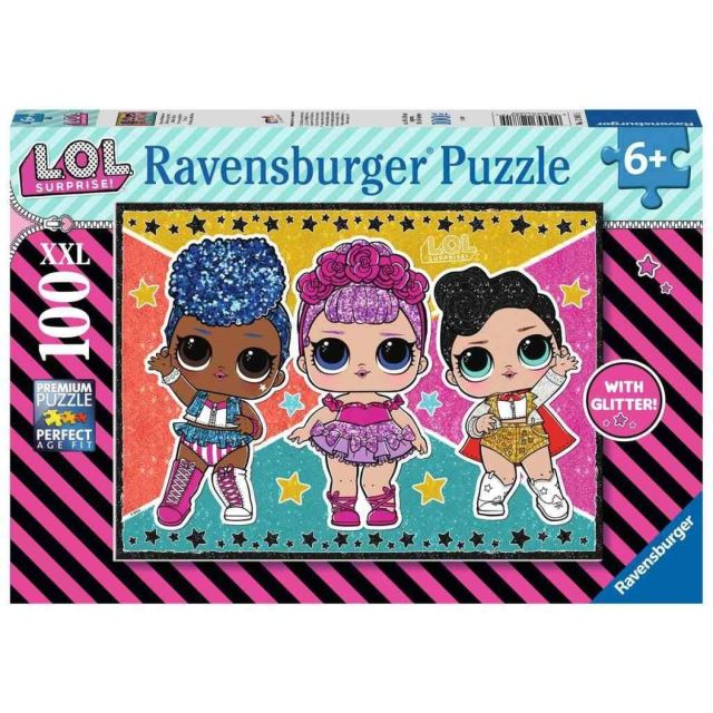 Ravensburger 12881 Puzzle L.O.L. 100 dílků s glitry!