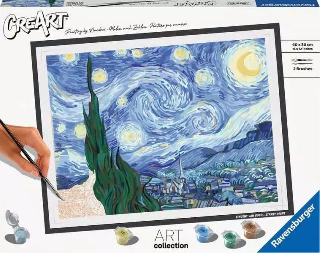 Ravensburger 23518 CreArt Vincent van Gogh: Hviezdna noc