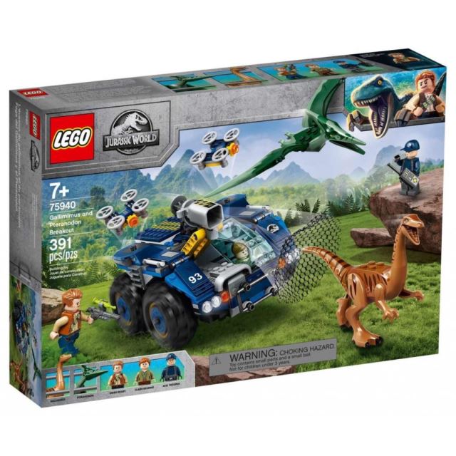 LEGO® Jurassic World 75940 Útěk gallimima a pteranodona