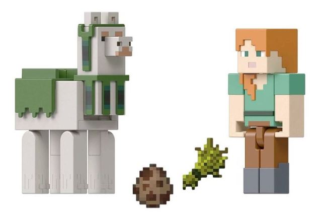 Mattel Minecraft  8 cm figurka dvojbalení ALEX a LLAMA, HLB30