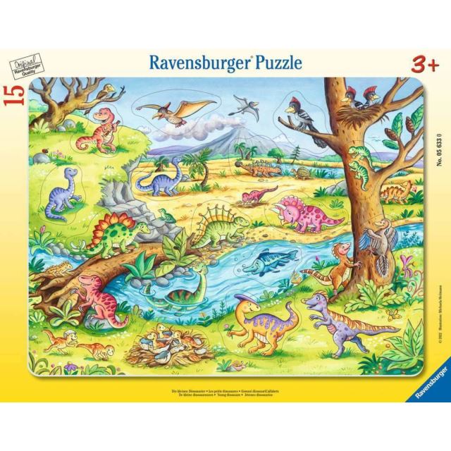 Ravensburger 05633 Puzzle Malí dinosauri 15 dielikov