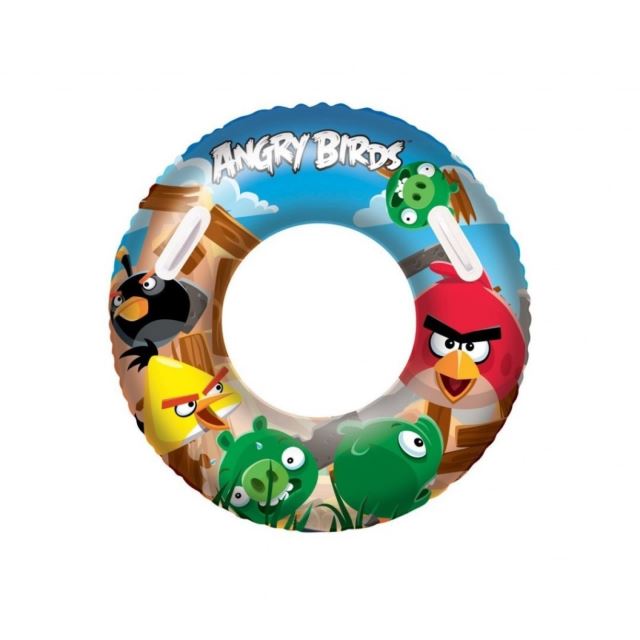 BestWay Nafukovací kruh velký Angry Birds, průměr 91 cm