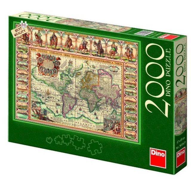 Dino Puzzle Historická mapa světa 2000d.