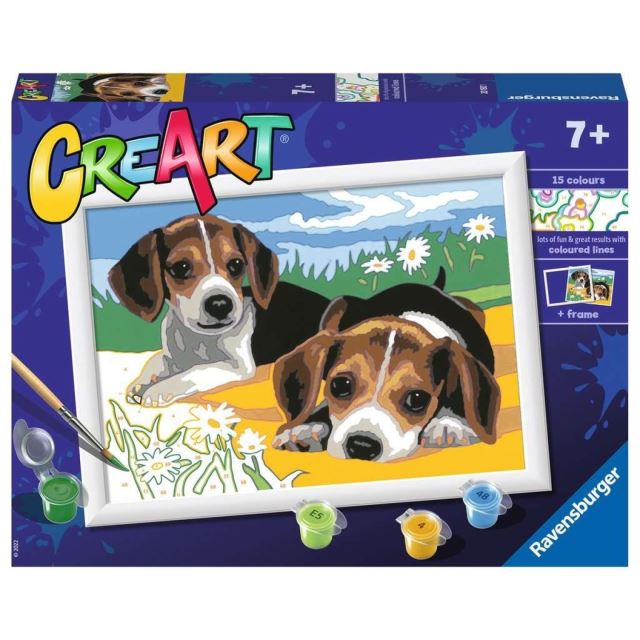 Ravensburger 20192 CreArt Šteňatá Jack Russella