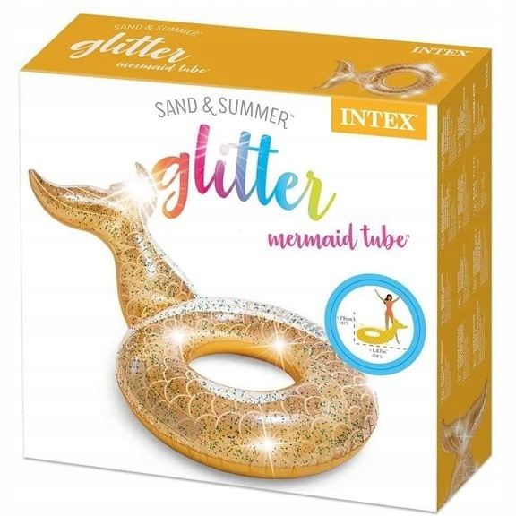 Intex 56258 Nafukovací kruh trblietavý s plutvou