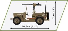 COBI 3133 Americký ozbrojený terénny automobil Jeep Willys MB (4)