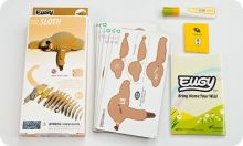 EUGY Leňochod 3D kartónová skladačka (4)