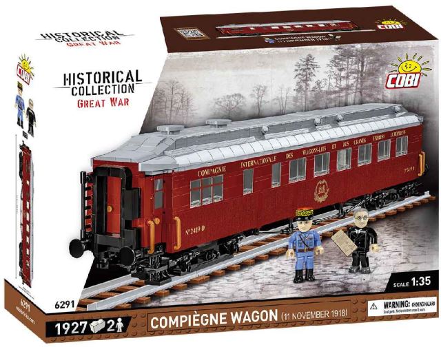 Cobi 6291 Compiegne vagón 11.listopadu 1918, 1:35, 1927 k, 2 f
