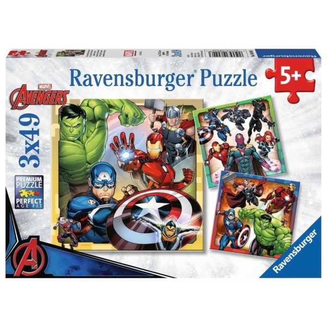 Ravensburger 08040 Puzzle Disney Marvel Avengers 3x49 dílků