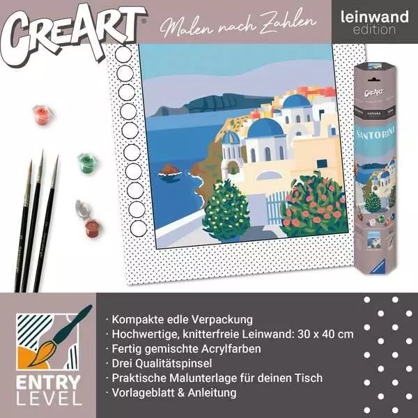 Ravensburger 23906 CreArt Santorini (Malování na plátno)