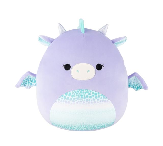 SQUISHMALLOWS Fialový dráčik - Drow, 30 cm