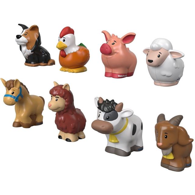 Fisher Price Little People 8 zvieratiek z farmy, Mattel GFL21